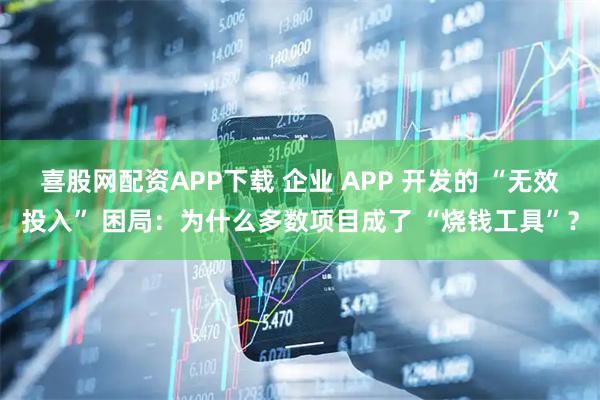 喜股网配资APP下载 企业 APP 开发的 “无效投入” 困局：为什么多数项目成了 “烧钱工具”？